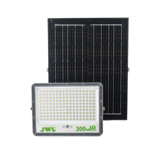 Reflector con Panel Solar 300 W /  Batería 3.2  V CD / T.C.C. 6 500 K / IP66.