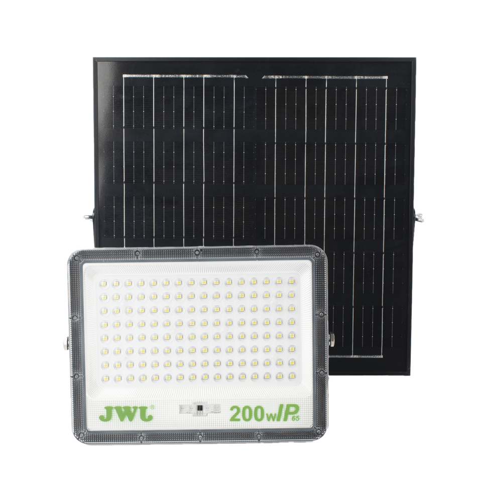 Reflector con Panel Solar 200 W /  Batería 3.2  V CD / T.C.C. 6 500 K / IP66.