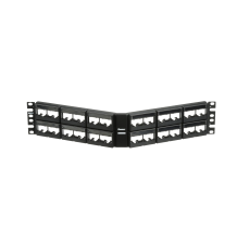 Panel de Parcheo Modular Mini-Com 48 Puertos Angulado - Sin Conectores