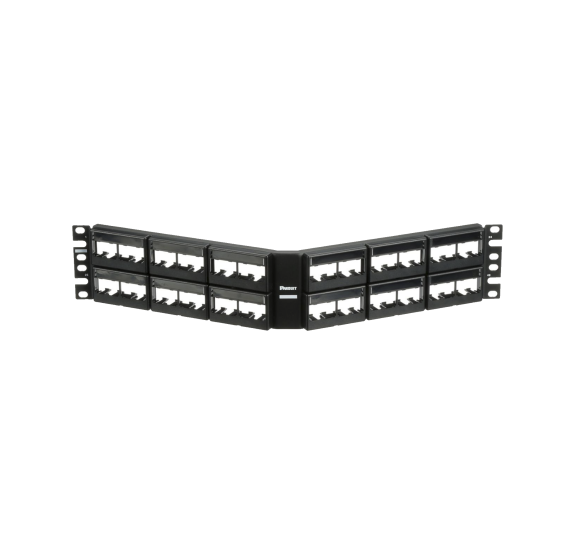 Panel de Parcheo Modular Mini-Com 48 Puertos Angulado - Sin Conectores