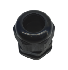 Conector Plástico Negro Tipo Glándula para Rosca NPT 3/4"