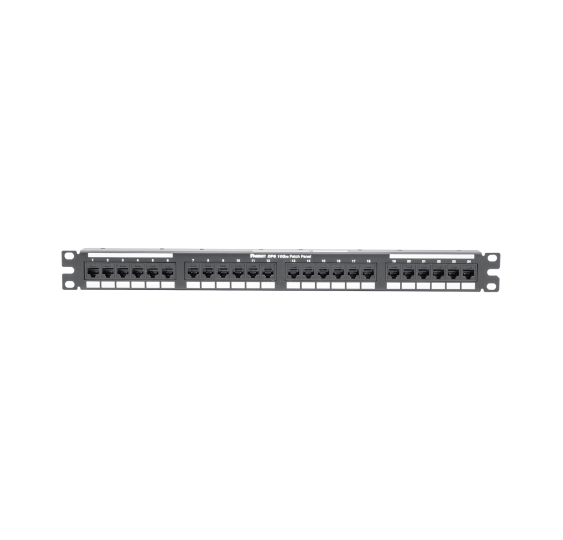 Panel de Parcheo de Impacto Plano Categoría 6A - 24 Puertos 1U