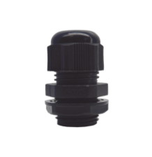 Conector Plástico Negro Tipo Glándula para Rosca NPT 1/2"