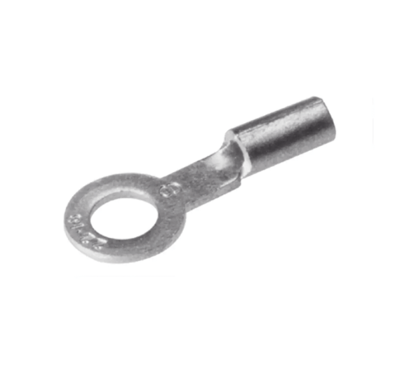 Zapata Terminal de Ojillo BURNDY para Tornillo de 1/4" (6 mm) y Calibre 12-10 AWG.