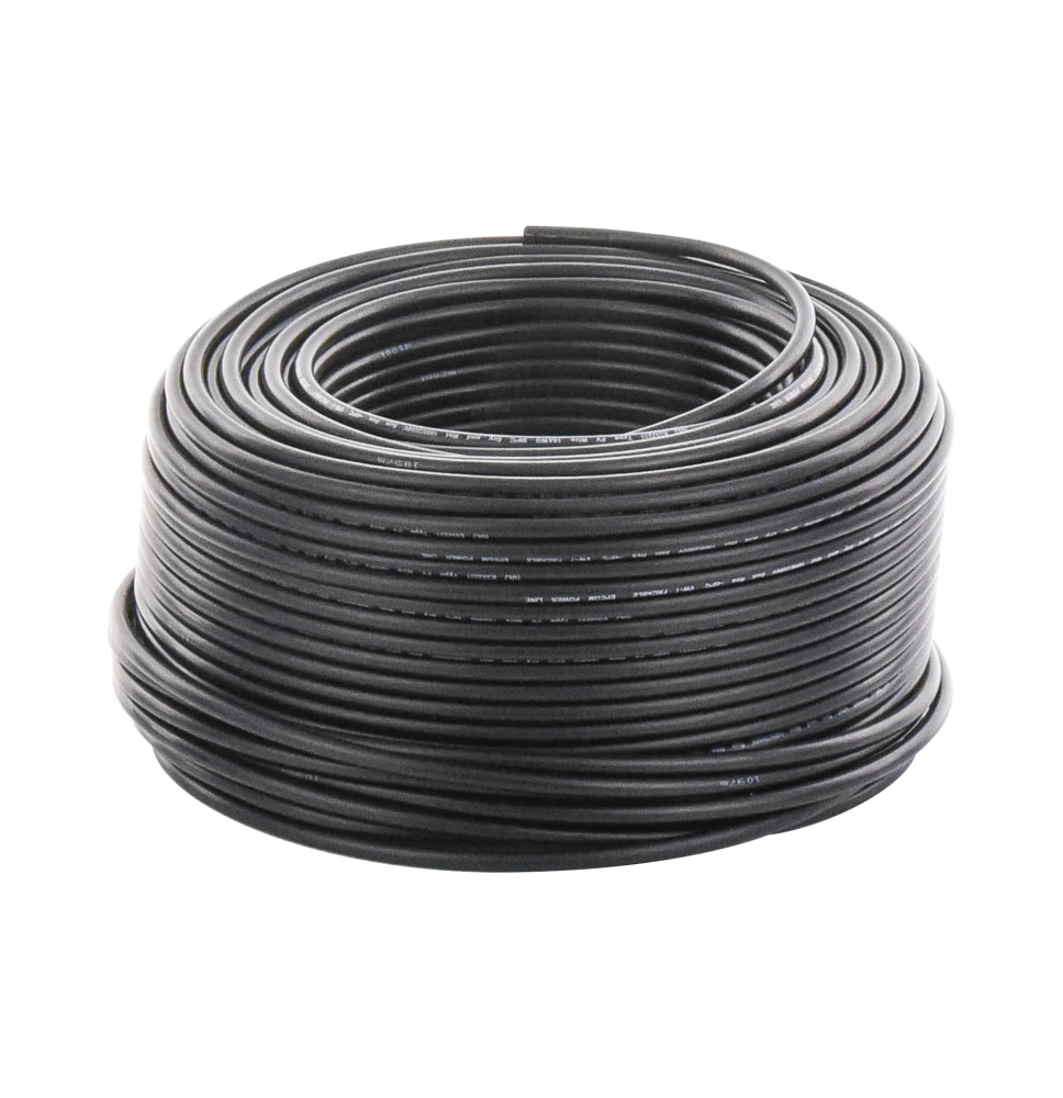 Cable Fotovoltaico Negro / 6mm (10AWG) / Material COBRE /  2000V / Rollo de 100m