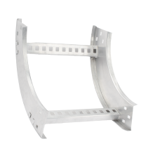 Curva Vertical Interior de Aluminio 90° - Soporte para Cableado Estructurado