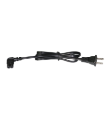 Cable de Alimentación Eléctrica para 120-240 Vca / 1 Metro / 2 Clavijas tipo Americano / Conector en Forma tipo L