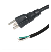 Cable de Alimentación Eléctrica para 120-240 Vca / 1. 8 metros / 3 Fases / Cables Libres