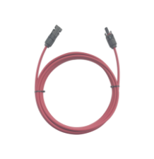 Cable Fotovoltaico / 1 metro / Color Rojo / Calibre 10 AWG / Terminal MC4-Macho y Hembra en  ambos extremos