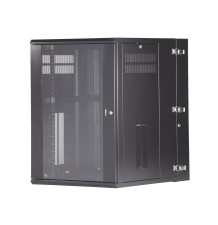 Gabinete PanZone de Montaje en Pared - 19in, 18 RU, Color Negro