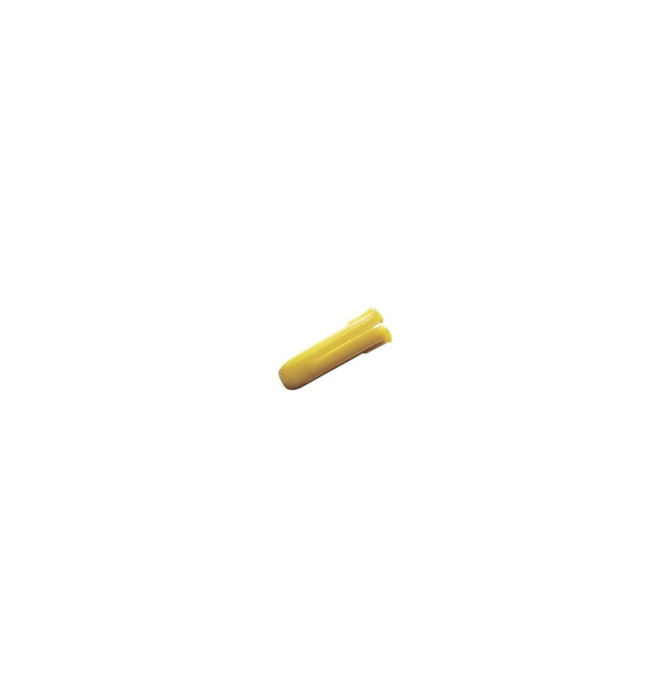 Taquete amarillo 7/32" para tornillos 8mm x 1" (100pzs) (1102-02100)