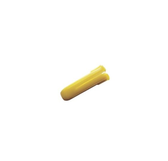 Taquete amarillo 7/32" para tornillos 8mm x 1" (100pzs) (1102-02100)