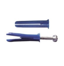 Paquete de 6 taquetes azul 2" y 6 tornillos 12mm x 2" (1105-05002)