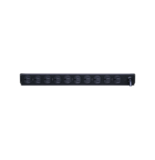 PDU Básico Para Distribución de Energía, Con 10 Tomas NEMA 5-15R Traseras, 1UR, 15 Amp, 120 Vca