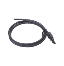 Cable Fotovoltaico 1.5 m, Negro, Calibre 10 AWG con Terminal MC4-H en un Extremo