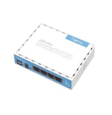 (hAP Lite) 4 Puertos Fast Ethernet y  Wi-Fi 2.4 GHz 802.11 b/g/n