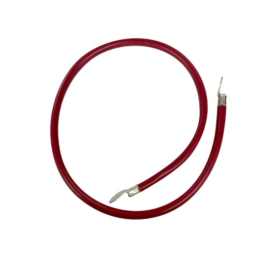 Cable para Baterías  1 m, Rojo, Calibre 2 AWG con Terminales de Ojo en Ambos Extremos