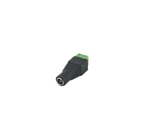 Adaptador Hembra Tipo Jack de 3.5 mm polarizado de 12 Vcc / Terminales Tipo Tornillo / Polarizado (+/-) / Ideal para