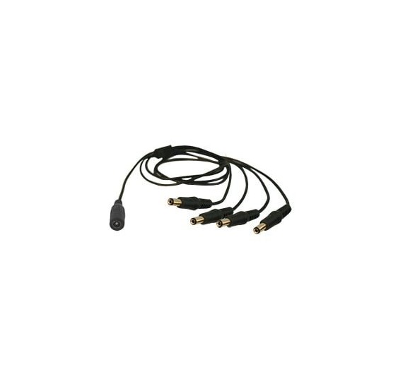 Cable con Conector Jack Hembra de 3.5 mm con 4 Salidas de Jack Macho (Divisor de energía)  / TIPO PULPO / 4 Conectores