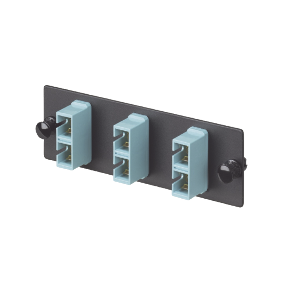 Placa Acopladora de Fibra Optica FAP - 3 Conectores SC Duplex (6 Fibras) | OM3/OM4