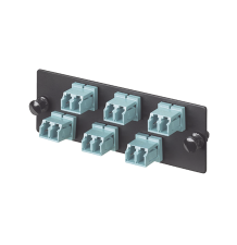 Placa Acopladora de Fibra Óptica FAP - 6 Conectores LC Duplex