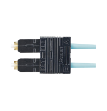 Conector de Fibra Óptica SC Duplex OptiCam - Multimodo 50/125 OM3/OM4 Aqua