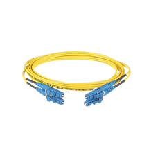 Jumper de Fibra Óptica Monomodo 9/125 OS2 LC-LC Duplex OFNR - 3 Metros