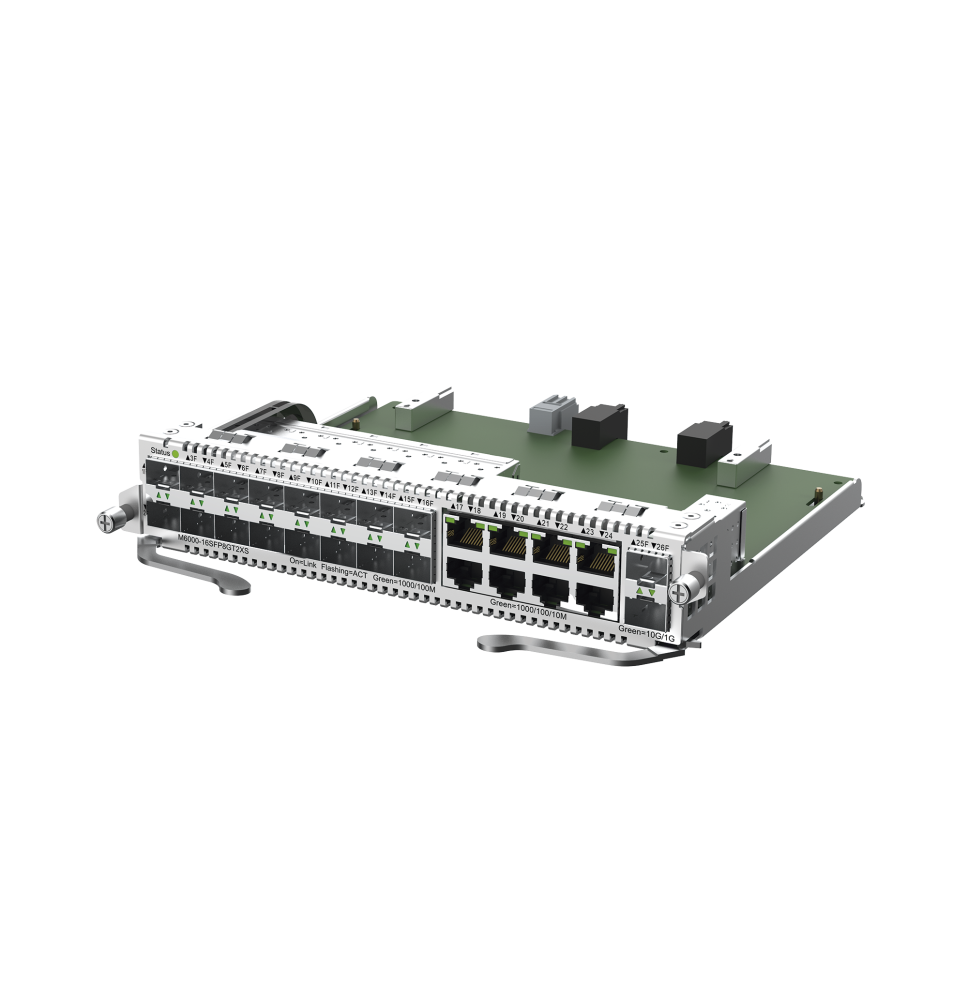 Tarjeta switch de 16 puertos SFP y 8 RJ45 Gigabit para RG-NBS6002