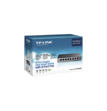 Easy Smart Switch PoE JetStream , 8 puertos 10/100/1000 Mbps  55 W