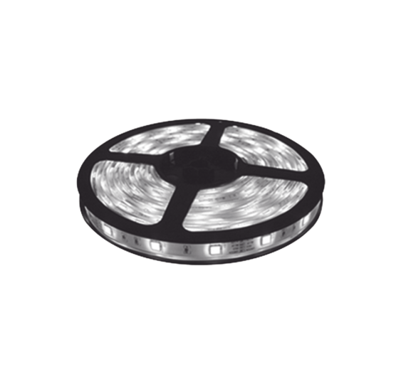 Tira Led de 5 m / Color Blanco / Uso Exterior / Potencia 15 W / 420 lm/ 12 V CD / IP 65.