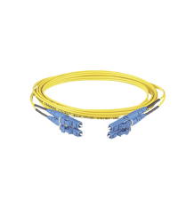 Jumper de Fibra Óptica Monomodo 10 Metros LC-LC Duplex Amarillo - OFNR