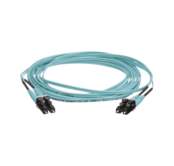 Jumper de Fibra Óptica Multimodo 50/125 OM4 LC-LC Duplex - 5 Metros