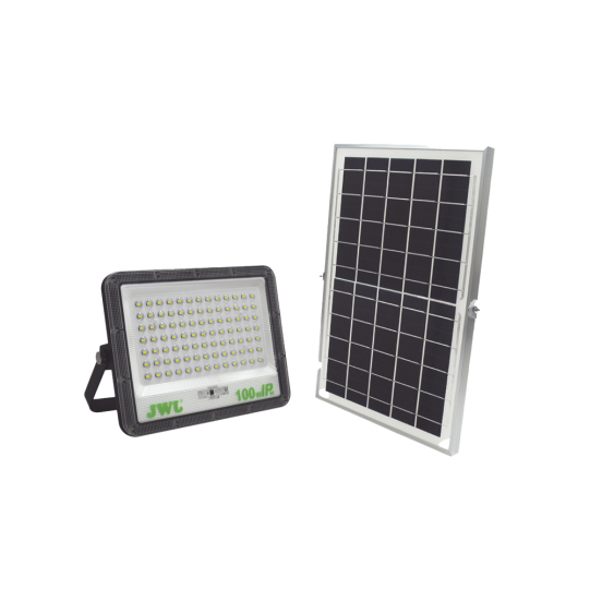 Reflector con Panel Solar 100 W /  Batería 3.2  V CD / T.C.C. 6 500 K / IP66.