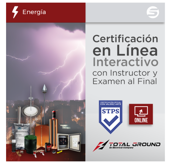 Certificación Virtual en Tierras Físicas y Pararrayos Total Ground (Válida Ante Secretaría del Trabajo)