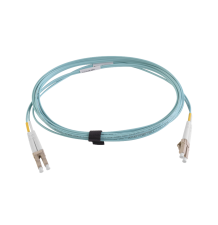 Jumper de Fibra Óptica Multimodo 50/125 OM4, LC-LC, 2 Metros | Alta Velocidad