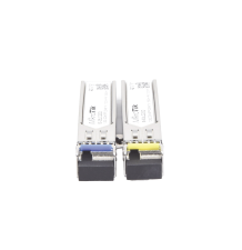 Transceptores MiniGbic SFP 1.25G LC WDM para fibra Mono Modo 20 Kms