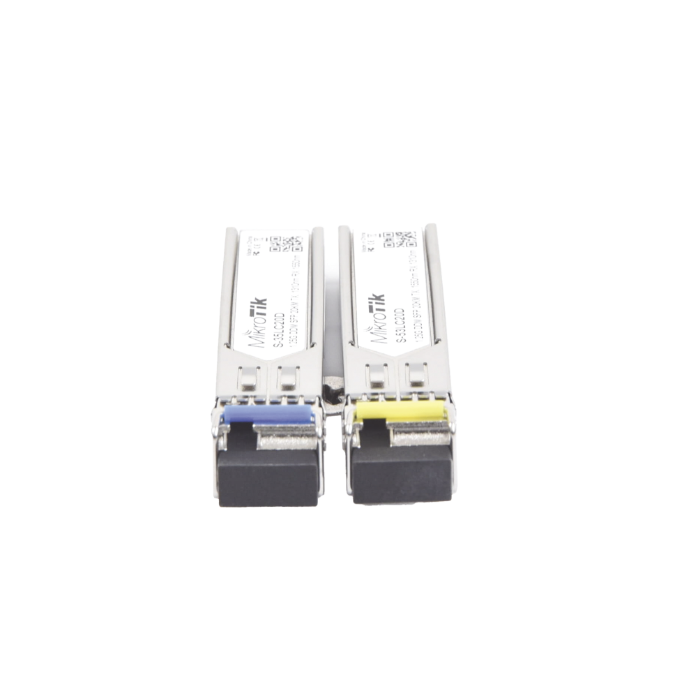 Transceptores MiniGbic SFP 1.25G LC WDM para fibra Mono Modo 20 Kms