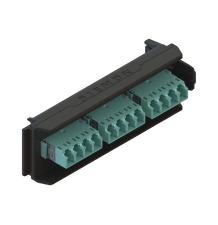 Placa Acopladora LightVerse con 6 Conectores Dúplex LC/UPC - Alta Calidad