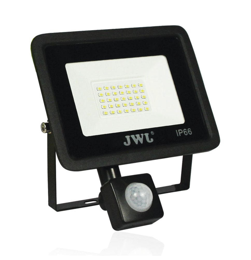 Reflector con Sensor de Movimiento 30 W /160 x 180 mm / 85 - 265 Vca~ 50/60Hz / Ultra delgado / Uso en exterior -