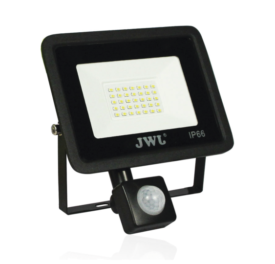 Reflector con Sensor de Movimiento 30 W /160 x 180 mm / 85 - 265 Vca~ 50/60Hz / Ultra delgado / Uso en exterior -