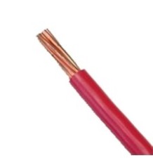 Cable Eléctrico 10 awg  color rojo,Conductor de cobre suave cableado. Aislamiento de PVC, auto extinguible. BOBINA 100