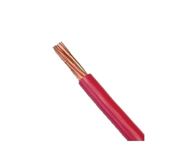 Cable Eléctrico 10 awg  color rojo,Conductor de cobre suave cableado. Aislamiento de PVC, auto extinguible. BOBINA 100