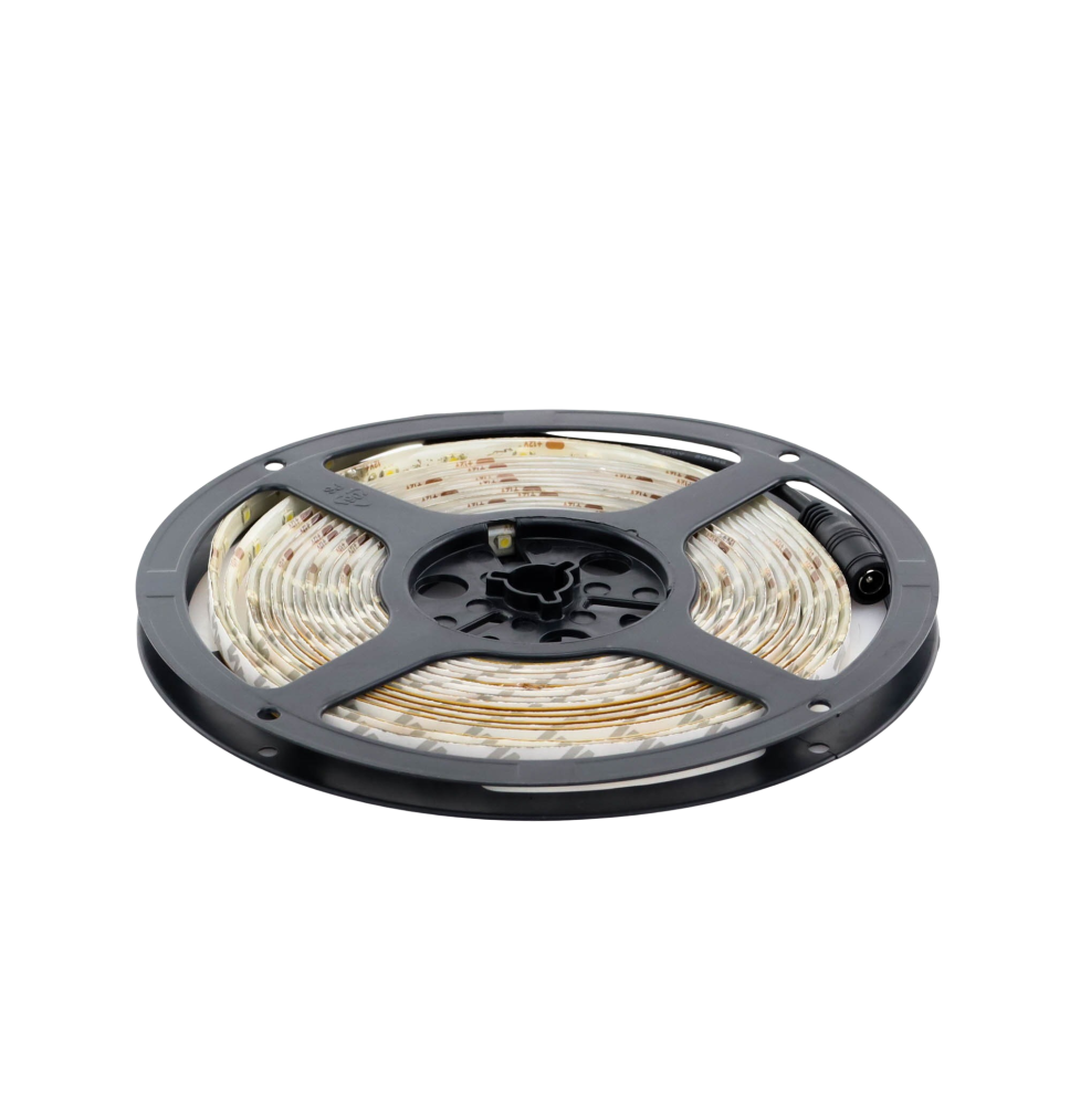 Tira Led de 5 m / Cálido / Uso Exterior / Potencia 15 W / 420 lm/ 12 V CD / IP 65.