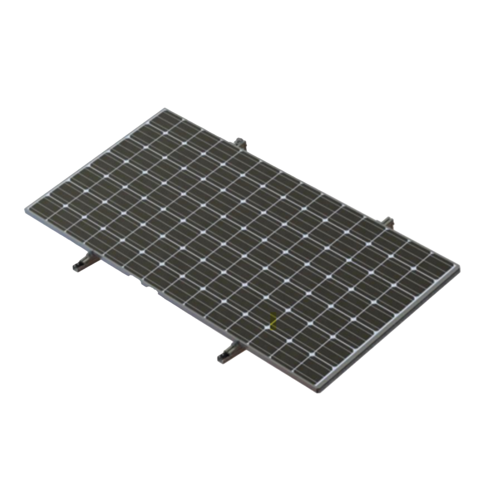 Montaje Para Piso de Concreto Para un Modulo Fotovoltaico  de 450 a 660W