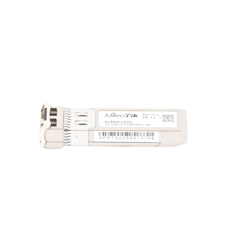 Transceptor MiniGbic SFP+ 10G LC Duplex para fibra Multi Modo 300mts