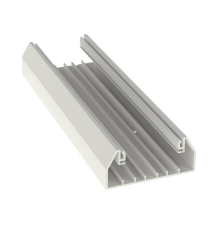 Base para canaleta T-70 de PVC rígido - Blanco Mate 2400mm