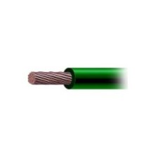 6 AWG / Cable Eléctrico / 1 Conductor /  Cobre /  Recubierto THW-LS / 19 Hilos / Color Verde / 100 metros