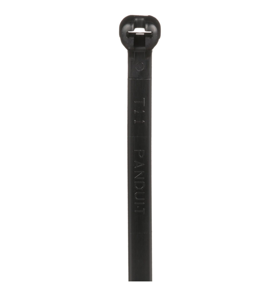 Cincho de Nylon 6.6 Dome-Top, Con Lengueta de Bloqueo de Acero Inoxidable, 203 mm largo x 4.7mm ancho, Color Negro,