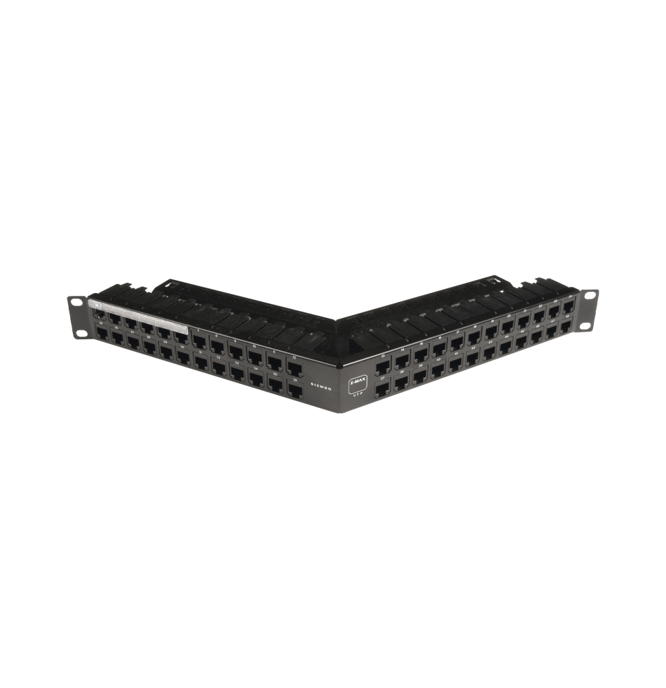 Compra Patch Panel Z-Max 48 Puertos Blindado Categoría 6A | Tienda en Línea