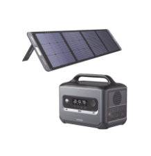 Kit de Estación de Energía Portátil 1200W (1024Wh) + Panel Solar Plegable de 200W